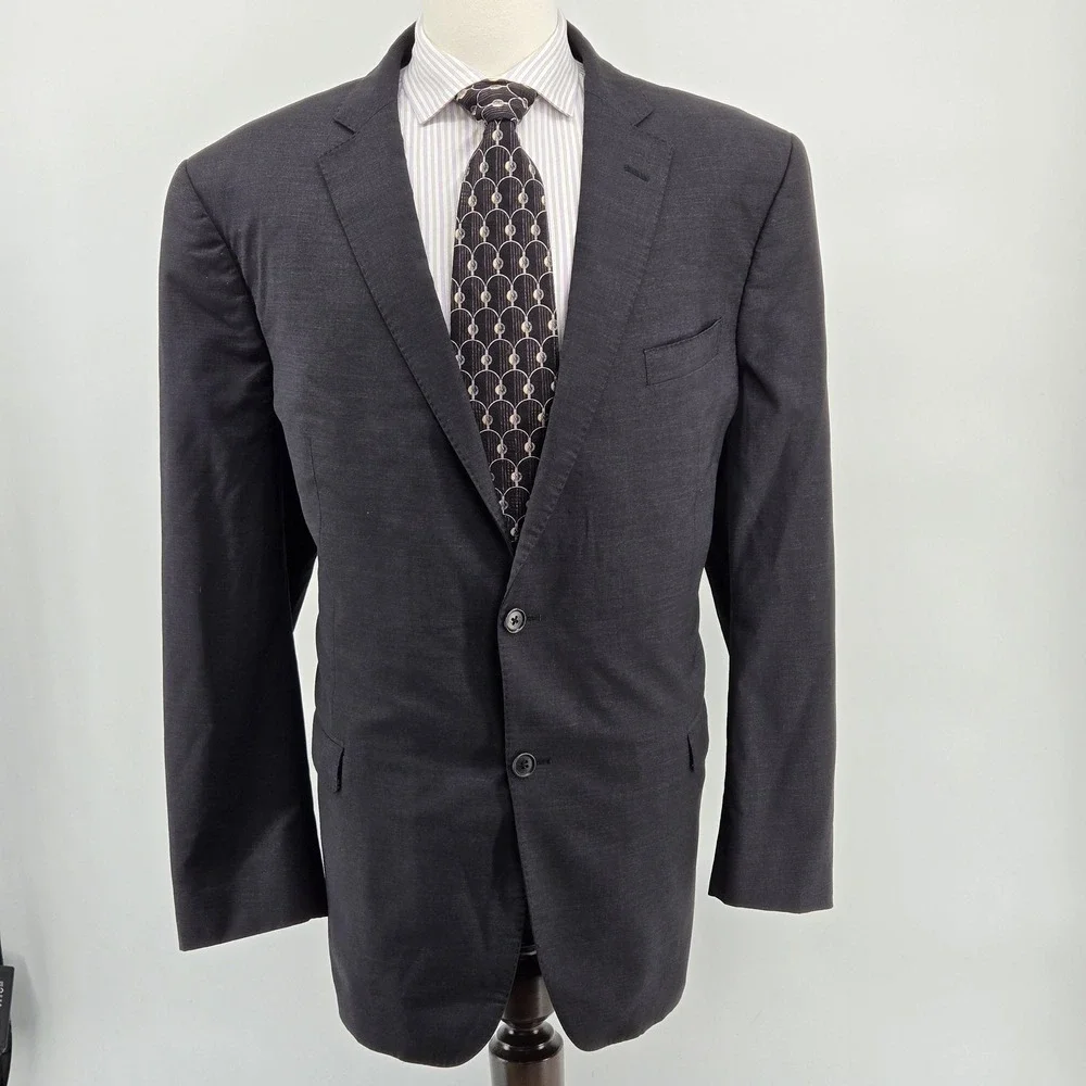Brooks Brothers 48L Gray Wool Blazer‎ Madison Fit 2 Button Explorer Sport Coat